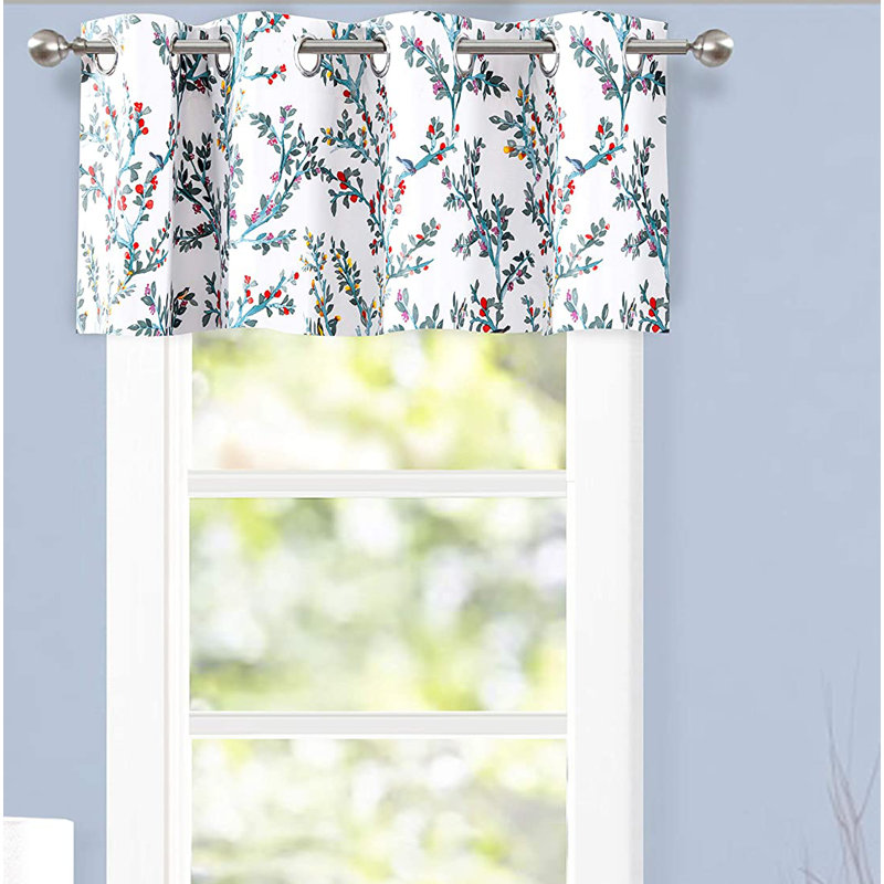 Cantonnière florale sur mesure 52 po