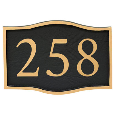Serif 1-Line Wall Address Plaque
