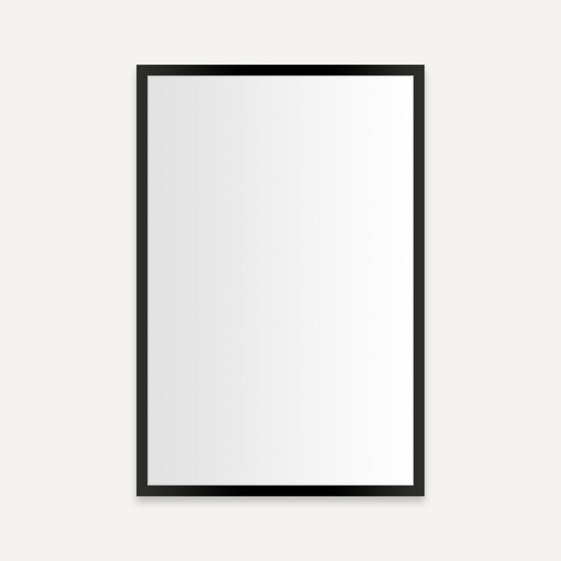Profiles Edge Medicine Cabinet With Electric Upgrade, Left, Matte Black, 30" H x 19.25" W x 4" D