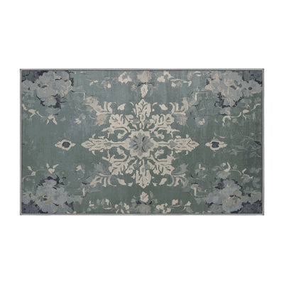 Machine Washable Gray Area Rug