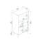 Sanimas Kitchen Cabinet With Shelves - White