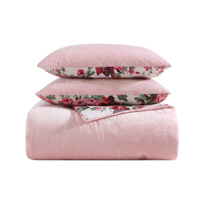Betsey Johnson Solid Reversible Comforter Set