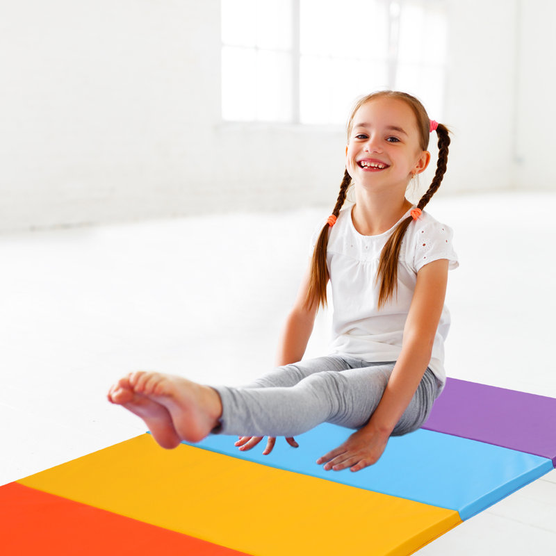 5 tapis d'exercice pliant 6 pi x 3 pi Gymnastic Home Gym