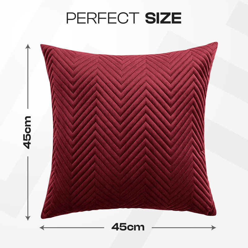 Square Scatter Cushion Cushion Cover, Burgundy