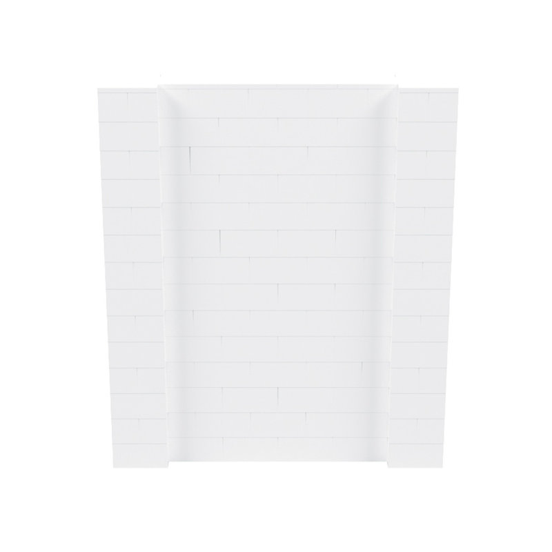 Ensemble mural de blocs géants 7 'T, H 84 po x l 72 po x P 12 po, Blanc