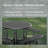 8-Person 46" Round Metal Outdoor Picnic Table