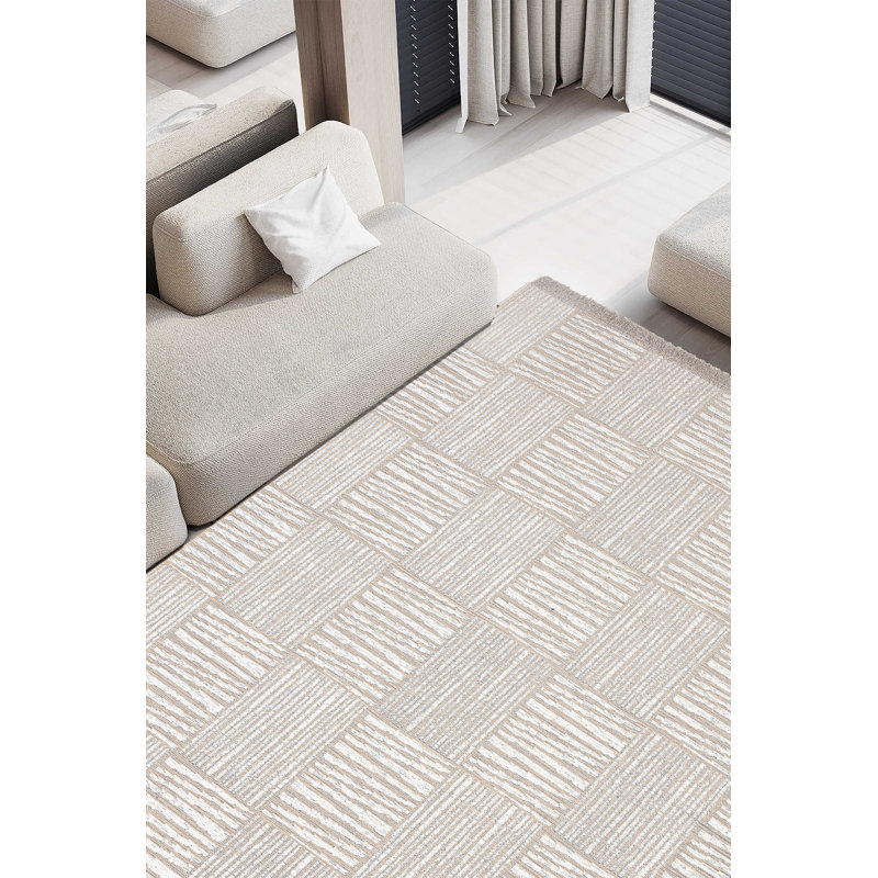 Tapis rectangulaire en jute / sisal Dainel, Rectangle 2 pi x 3 pi 4 po