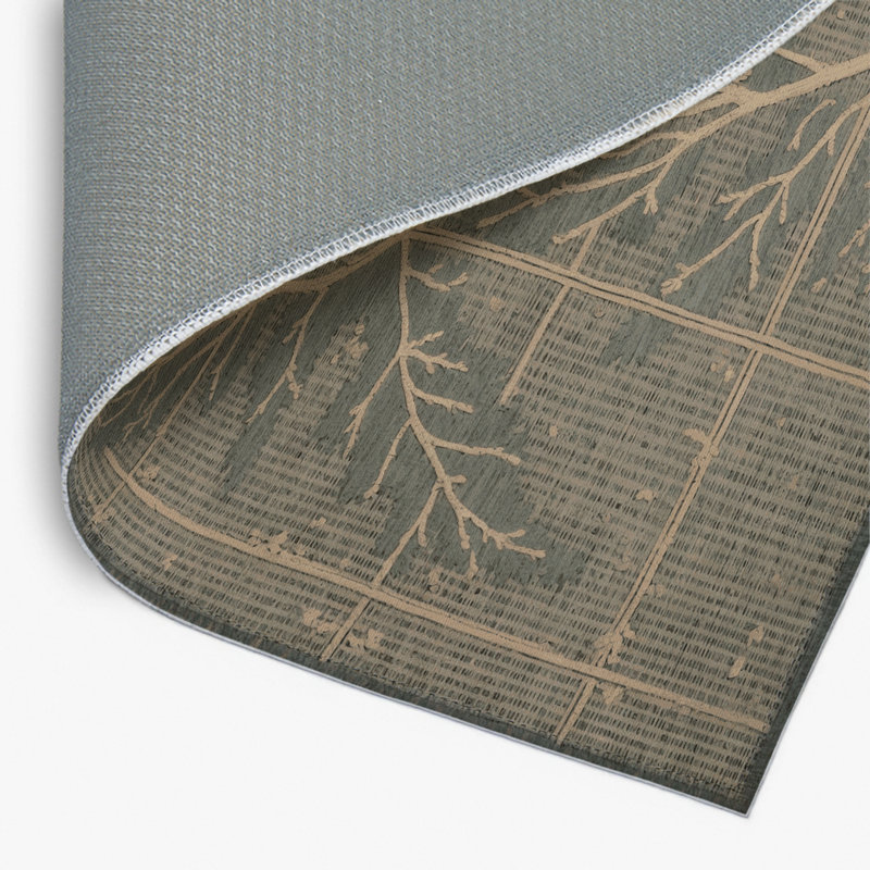 Nature Gray Indoor and Outdoor Area Rug, Rectangle 8' x 10'