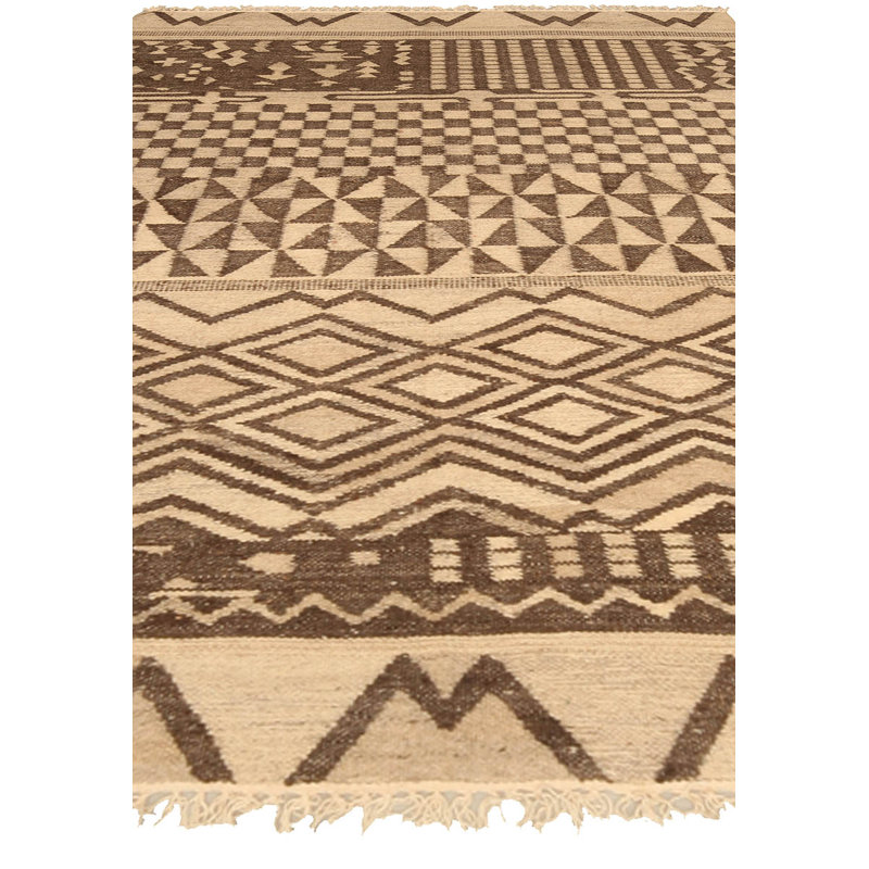 One-of-a-Kind Rectangle 4'2" X 5'8" Hand Knotted Area Rug