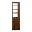 Vitrine de rangement de 180 cm de haut, tablette à 4 niveaux, 3 tiroirs latéraux et 4 petites étagères d'exposition, bibliothèque haute moderne en bois-1276400795