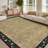 Washable Living Room Rug Floral Bordered Area Rugs Soft Thin Indoor Carpet for Bedroom Modern Throw Aesthetic Mat Non Slip Stain Resistant Carpet for Dining Room Office-125339493