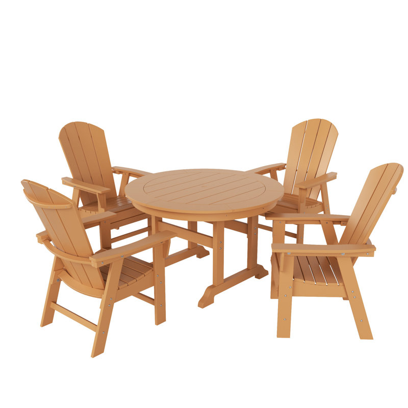 Ensemble de salle à manger pour 4 personnes Laguna, Brun