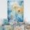 Rêves de pissenlit bleus sur toile
