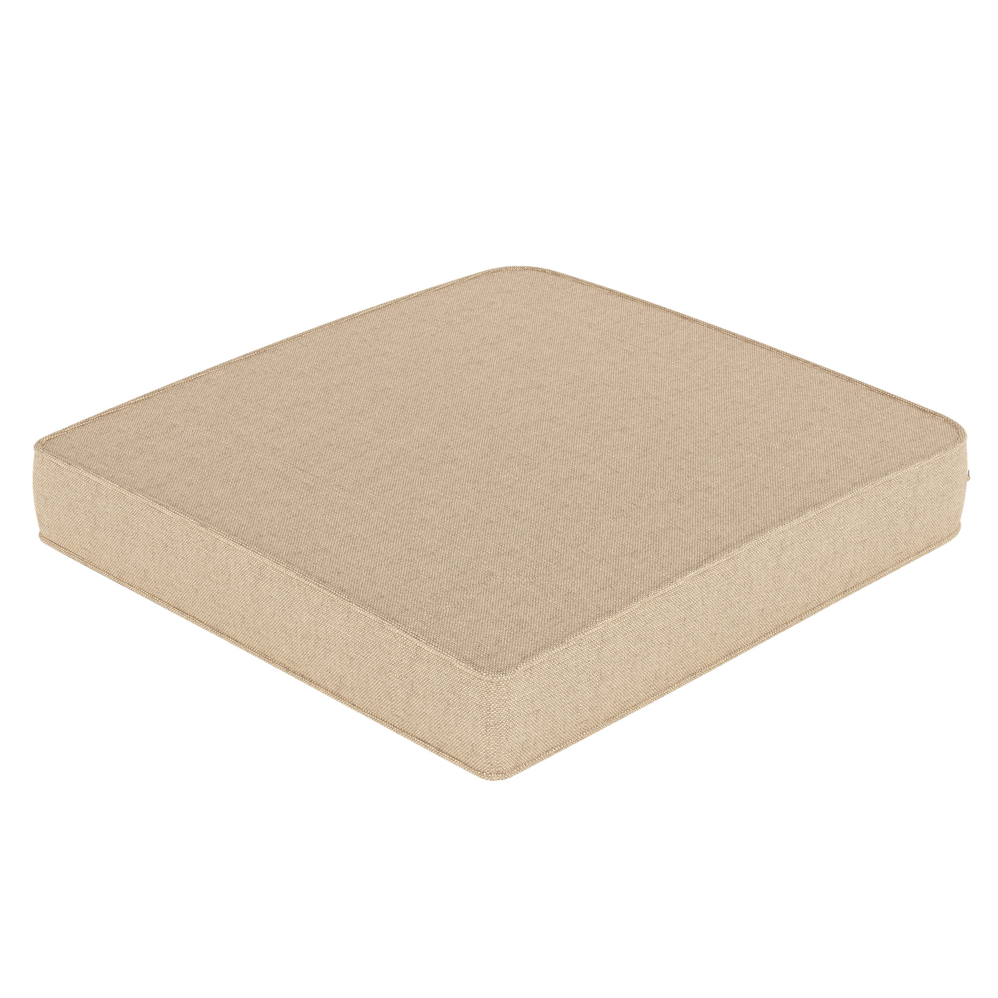Amala Outdoor Sunbrella® Dining Seat Cushion, Antique Beige Sunbrella® Canvas