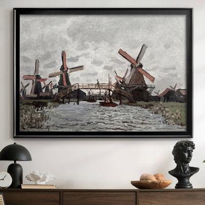 Moulins à vent près de Zaandam - Claude Monet - Toile tendue avec châssis, 1871