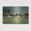  «Town Ball On The Village Green» par C Munro, art mural en métal, 36 po x 24 po