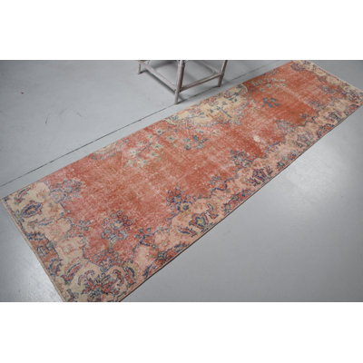 Tapis turc rétro fabriqué à la main à motif floral idéal pour décorer l'intérieur de votre maison et le couloir Boho