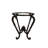 Rustic Outdoor Peach Travertine Side Table: Hand-forged Wrought Iron Base - 