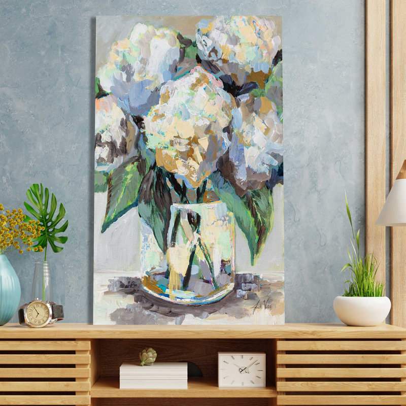 Beach House Bouquet - Peinture, L 28 po x H 48 po, Toile tendue