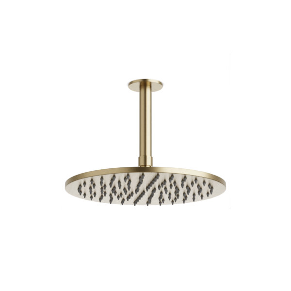 Rain Shower Head 1.8 GPM GPM, Satin Brass