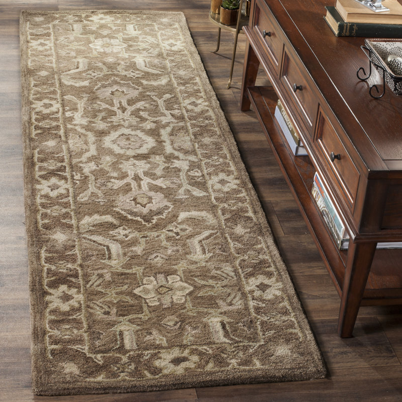 Tapis oriental en laine touffeté à la main Tingley, Tapis de couloir 2 pi 3 po x 8 pi