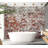 Peel & Stick Wall Mural - Rustic Old Painted Brick Wall-1934261584
