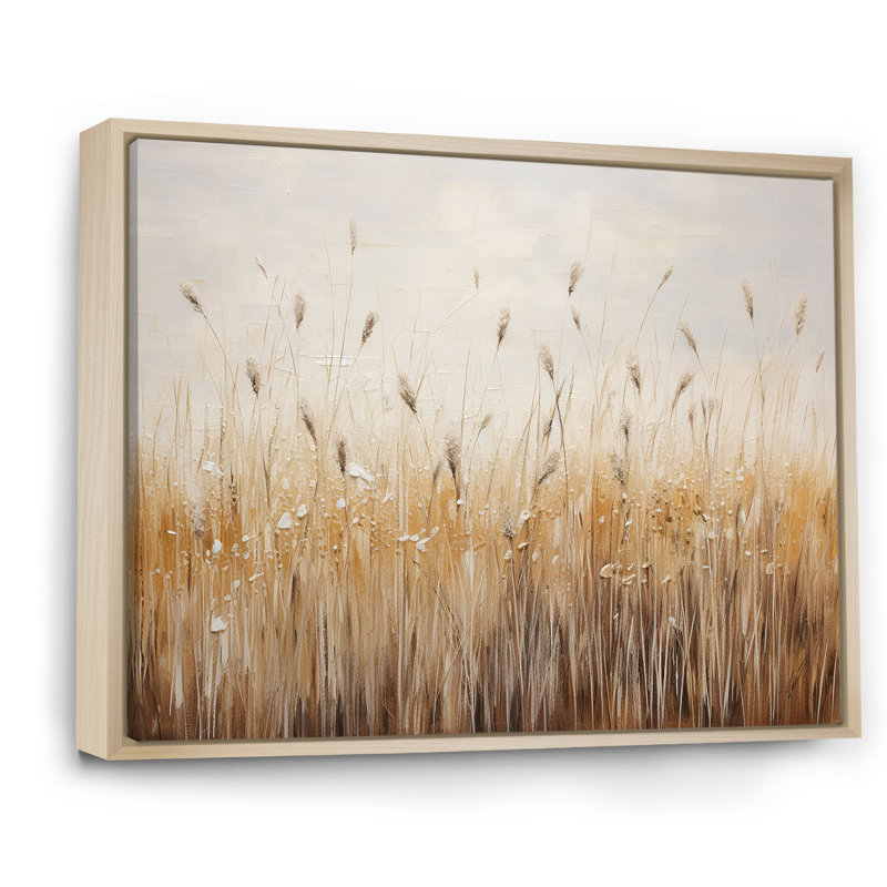 Prairies majestueuses prairies sur toile, Cadre naturel flottant, 30" H x 40" W