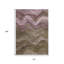 Tapis extérieur lavable abstrait taupe et beige 10 pi x 14 pi