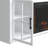 Brixham 74" Fireplace TV Stand with Electric Fireplace Heater for TVs up to 85", Farmhouse Media Console with Storage-159987100