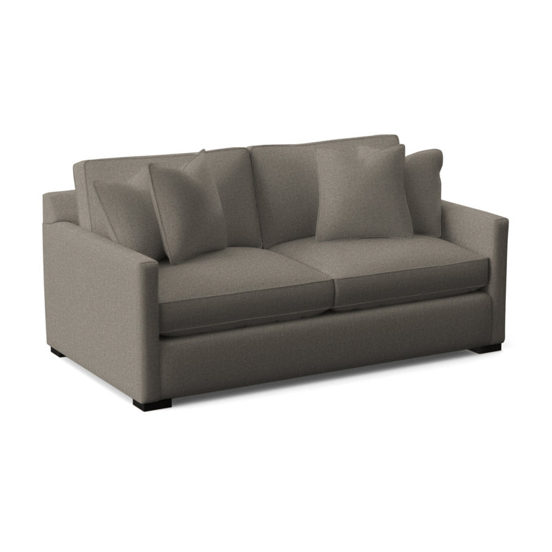 Bel-Air 79'' Upholstered Sofa, Black, Basic Navy; 0317-61