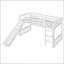 Lit mezzanine simple avec glissoire et échelle