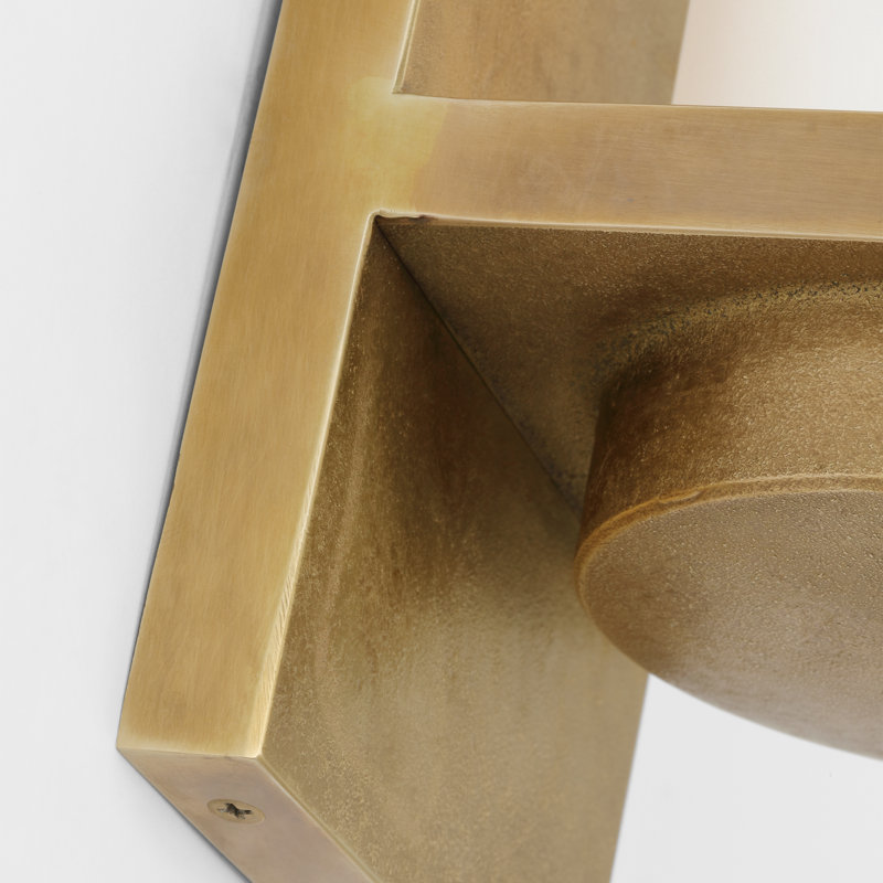 Cornado 1 - Light LED Bath Sconce, Museum Brass