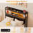 Storage Upholstered PU Headboard With LED Lights & Charging Station-20747464-20747471