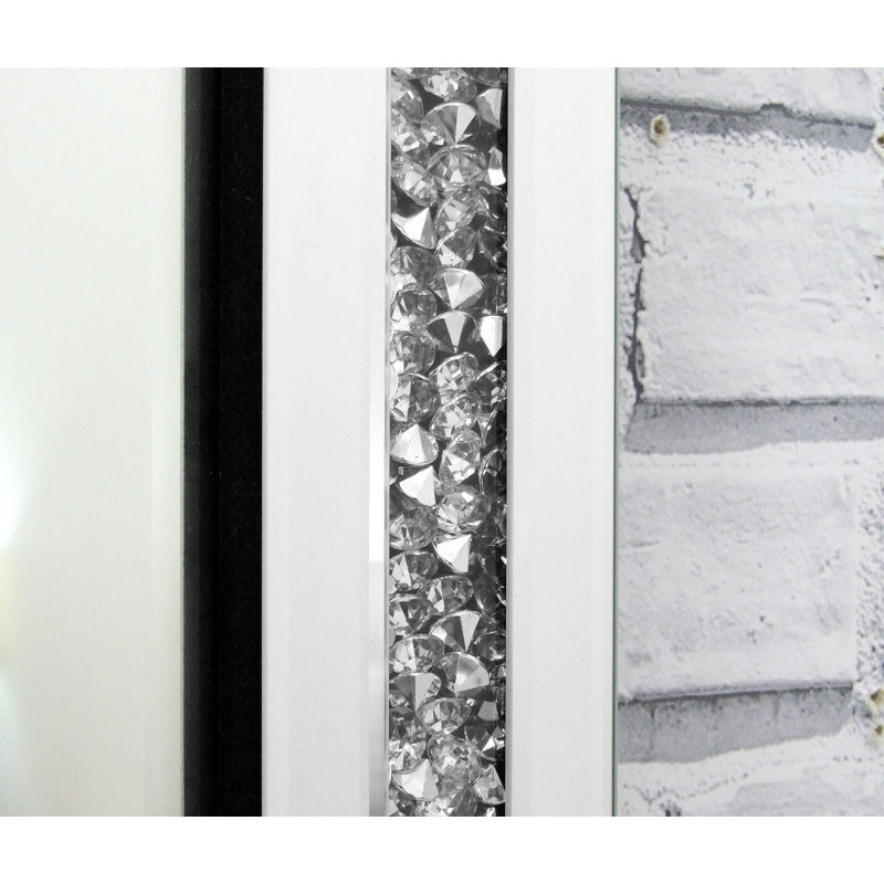 Gatsby Crushed Diamond Venetian Wall Mirror, 120cm H x 40cm W