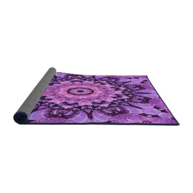 Wool Floral Indoor Rug, Round 7'