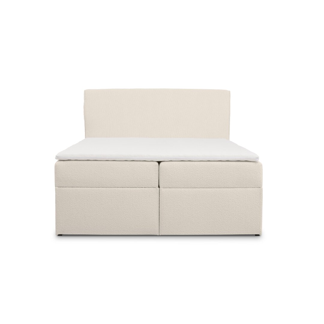 Boxspringbett Ayaansh mit Topper und Bettkasten