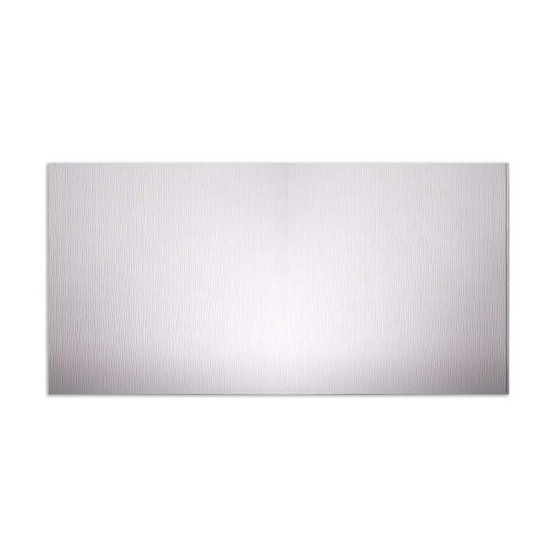 Panneau mural décoratif vertical en vinyle 4 pi x 8 pi FASÄDE Ripple, Blanc mat