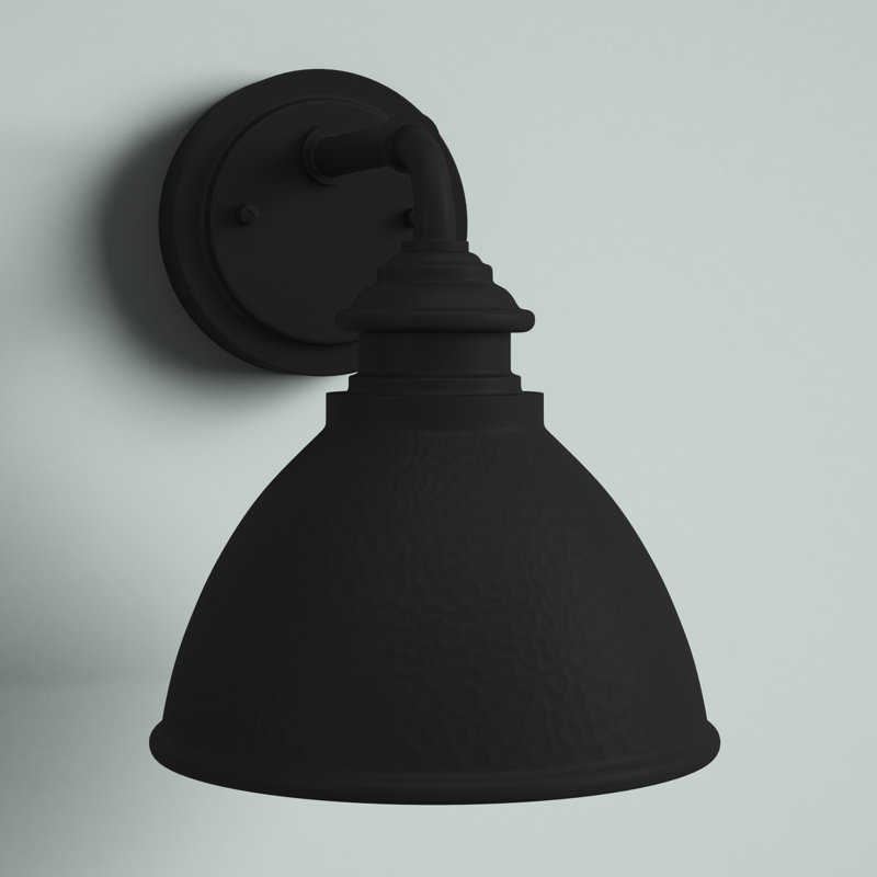 Minnewaukan Wall Light, 9.75" H x 8" W x 10" D, Black