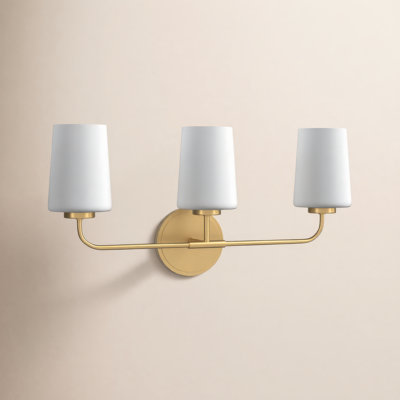 Fitz 3 Light Frosted Dimmable Vanity Light