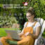 Chaise berçante Adirondack avec accoudoirs à roulettes