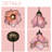 Single-head Pink Flower Pendant Lighting