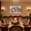 Ornements de Noël dans une caisse en bois avec des branches de pin, ensemble de 3 impressions sur toile-35741752