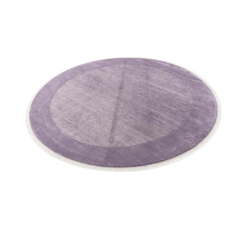 Tapis rond rond violet