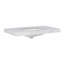 Vasque de salle de bain, 49 po L x 22 po P x 2,5 po H, en porcelaine, avec 3 trous prépercés pour robinetterie, blanc Carrara-122480375-122480376-122480377