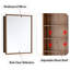 Armoire à pharmacie rectangulaire avec miroir l 16 po x H 24 po Reno, Wal / encastré, tablettes en bois massif, charnières à fermeture en douceur-1477695323-1491675952