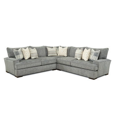 Cooksey Upholstered L-Shaped Sectional Symmetrical