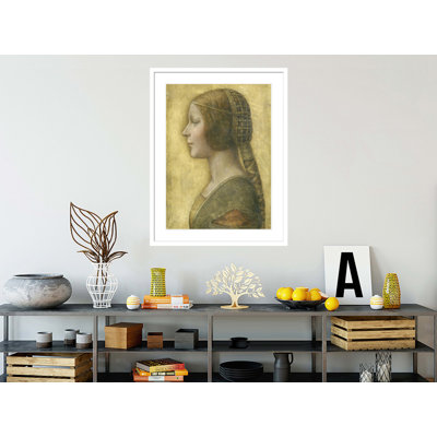 «La Bella Principessa» par Leonardo Da Vinci - Estampe numérique encadrée