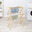 Séchoir à linge pliable en bambou