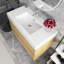 Meuble-lavabo mural simple 36 po avec plateau en résine blanche 36 po-1494094255
