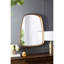 Miroir de 27 po x 37 po avec cadre en bois pour salon et salle de bain